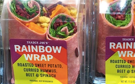 Trader Joe's Debuts Vegan Rainbow Wrap