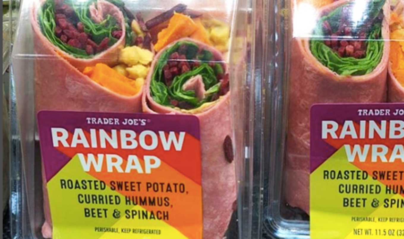 Trader Joe's Debuts Vegan Rainbow Wrap