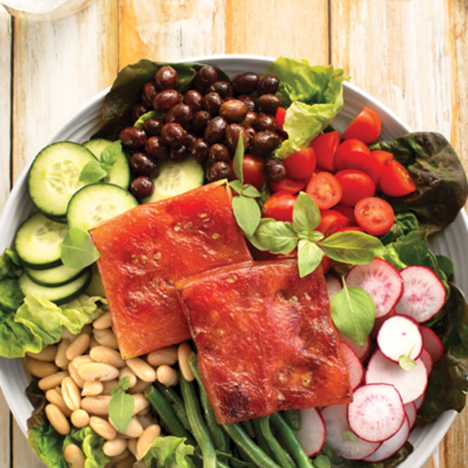 Seared Watermelon Niçoise Salad