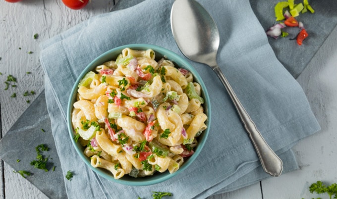 Vegan Dijon Macaroni Salad