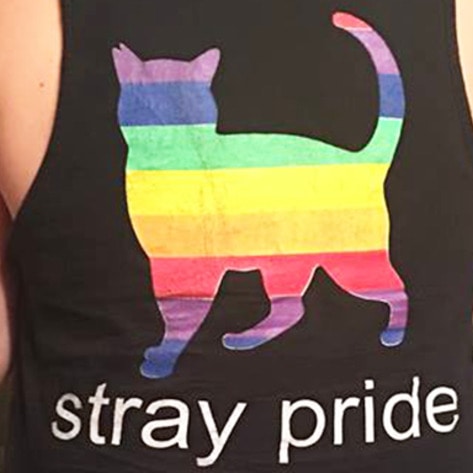 Vegan Café Defends Server's "Stray Pride" Shirt