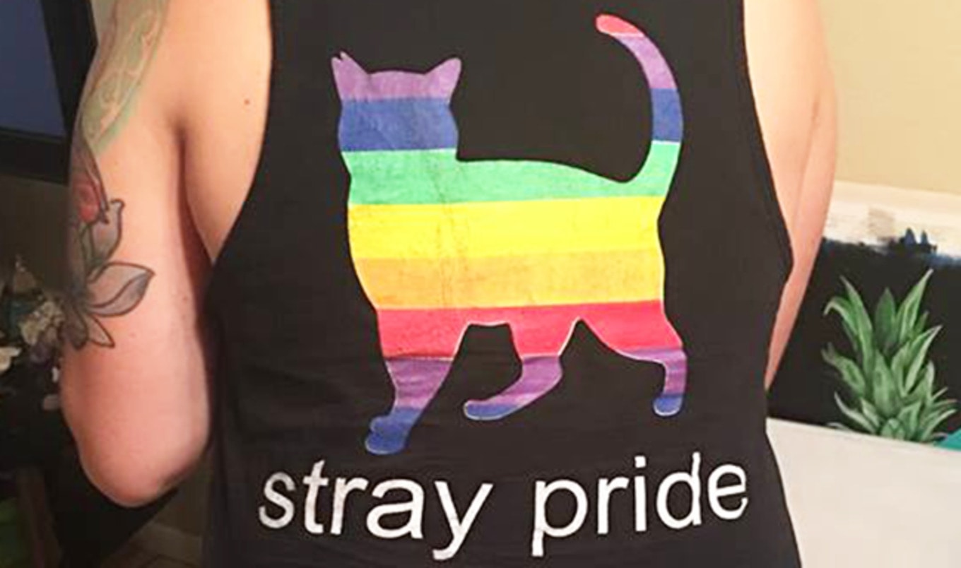 Vegan Café Defends Server's "Stray Pride" Shirt