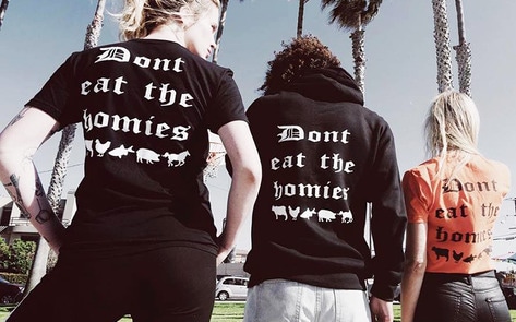 Vegan Apparel Brand “Don’t Eat the Homies” Debuts to Save Animals