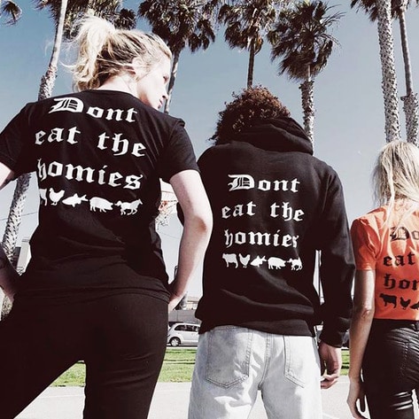 Vegan Apparel Brand “Don’t Eat the Homies” Debuts to Save Animals