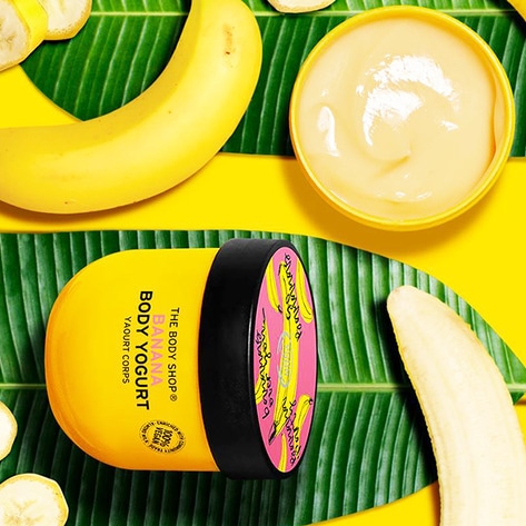 The Body Shop Debuts Vegan Banana Almond-Milk Beauty Line