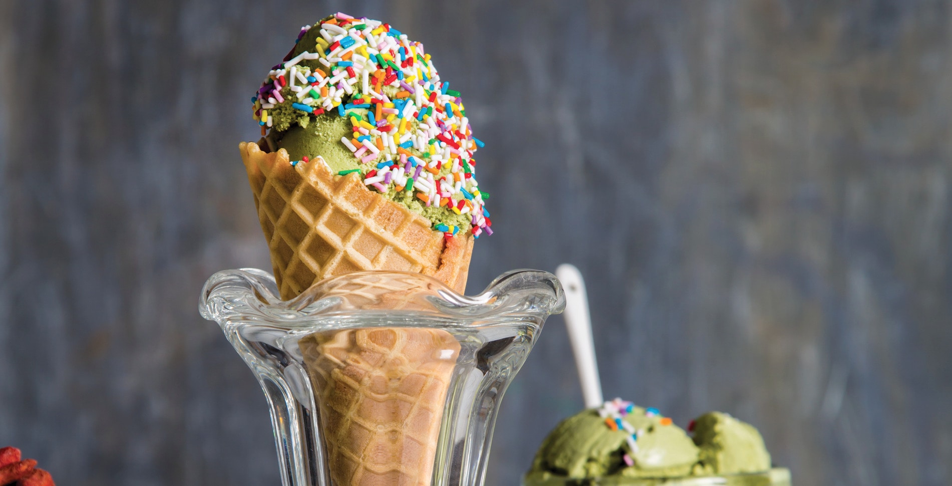 Creamy Coconut Cashew Matcha Ice Cream