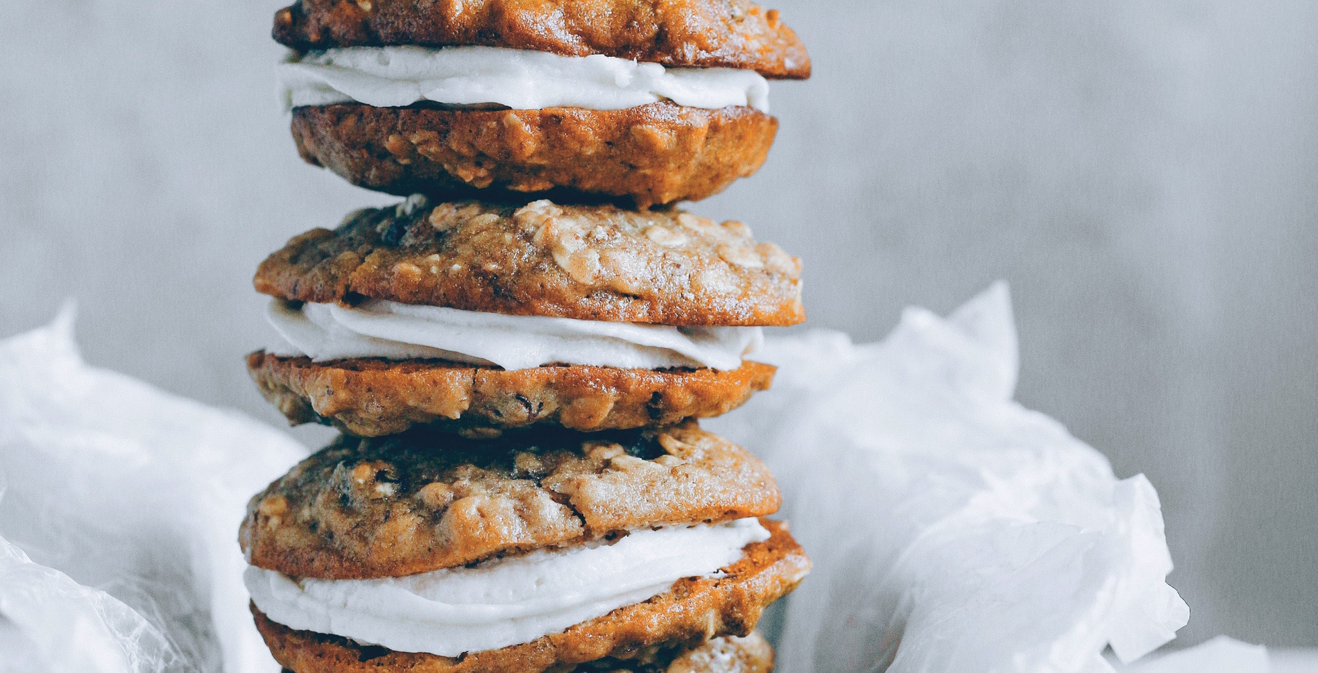 Buttercream-Filled Oatmeal Cookie Sandwiches