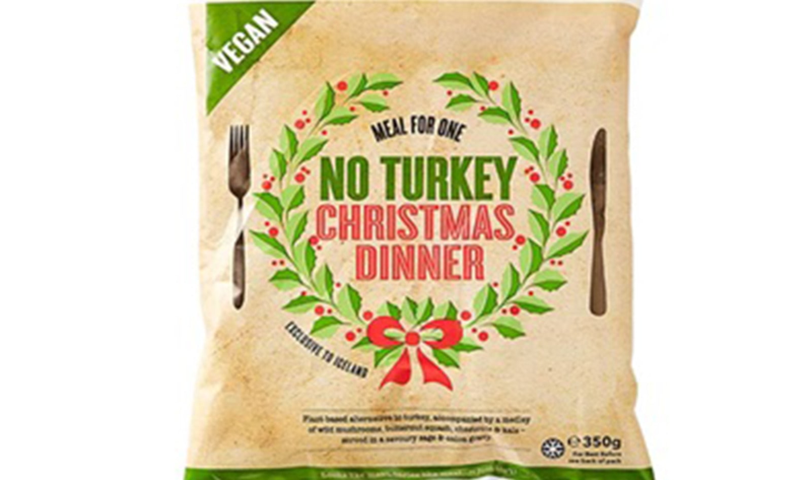 Vegan Turkey Dinner Launches at Iceland Supermarkets for Christmas