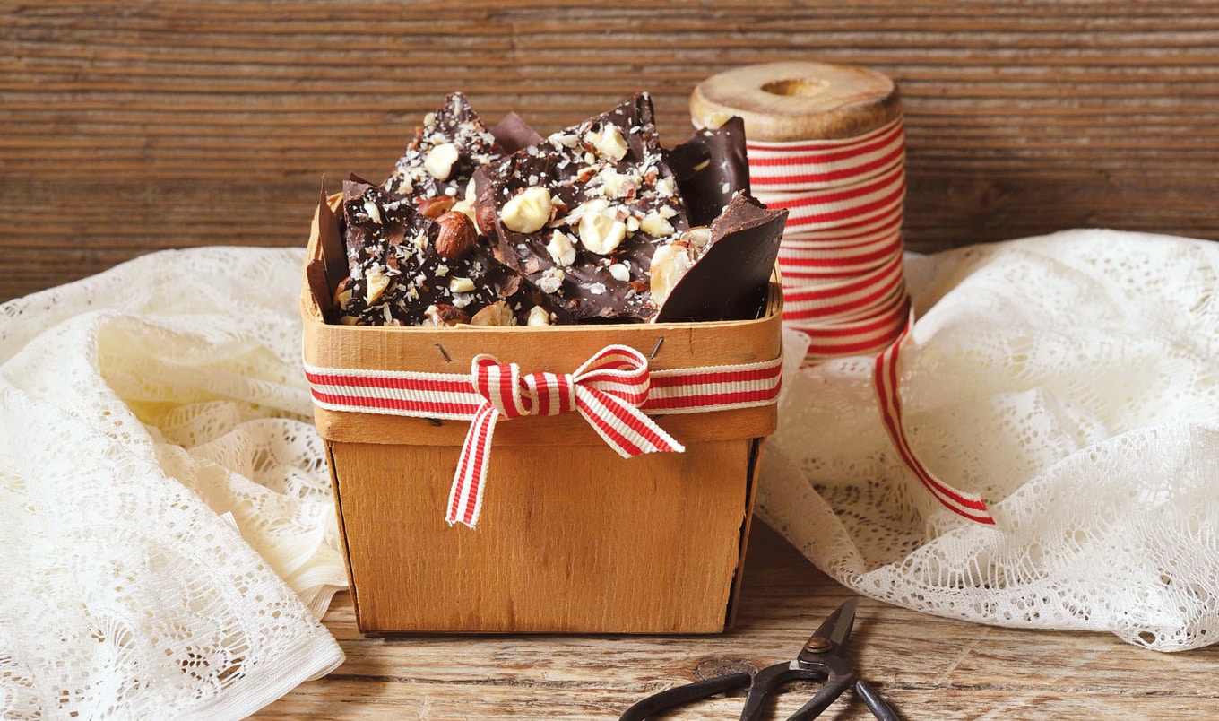 Customizable Easy Vegan Chocolate Bark