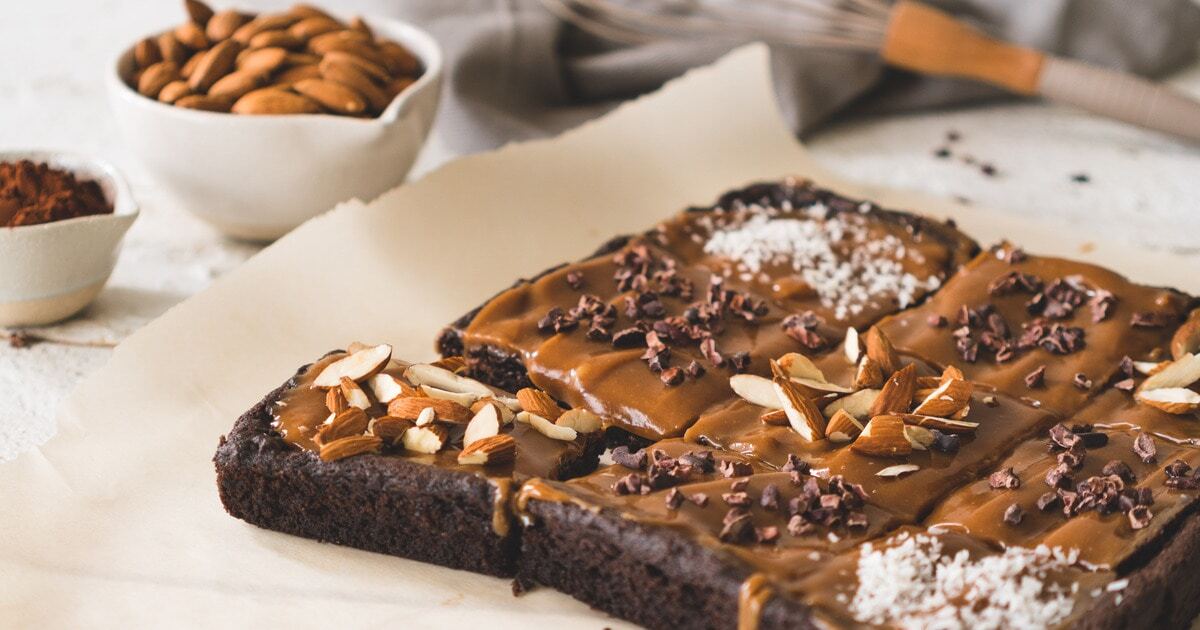 Chocolate Fudge Brownies With Almond Butter Frosting | VegNews