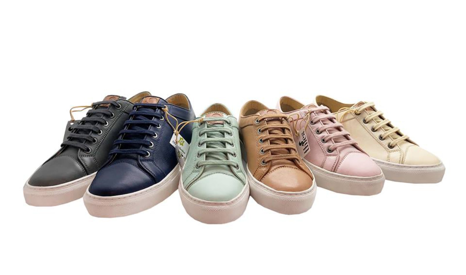 German Brand Upcycles Olive Leaves into Vegan Leather Shoes