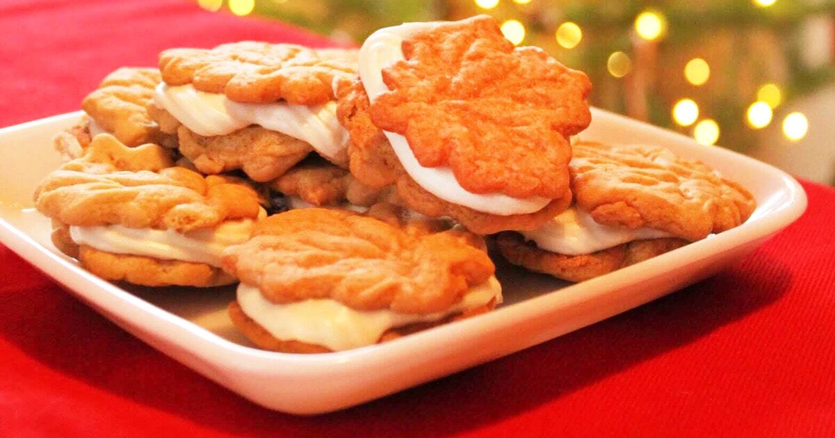Vegan Maple Sandwich Cookies With Maple Cream Cheese Filling | VegNews