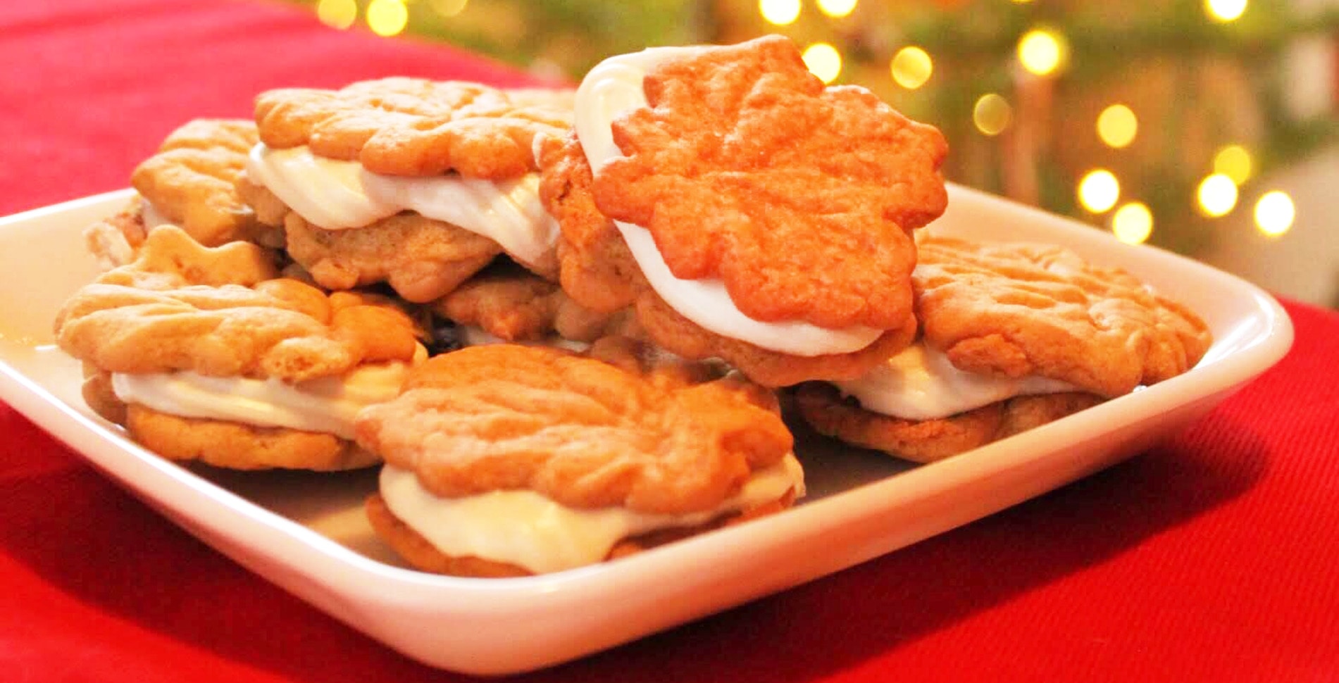 Maple Sandwich Cookies With Maple Cream Cheese Filling