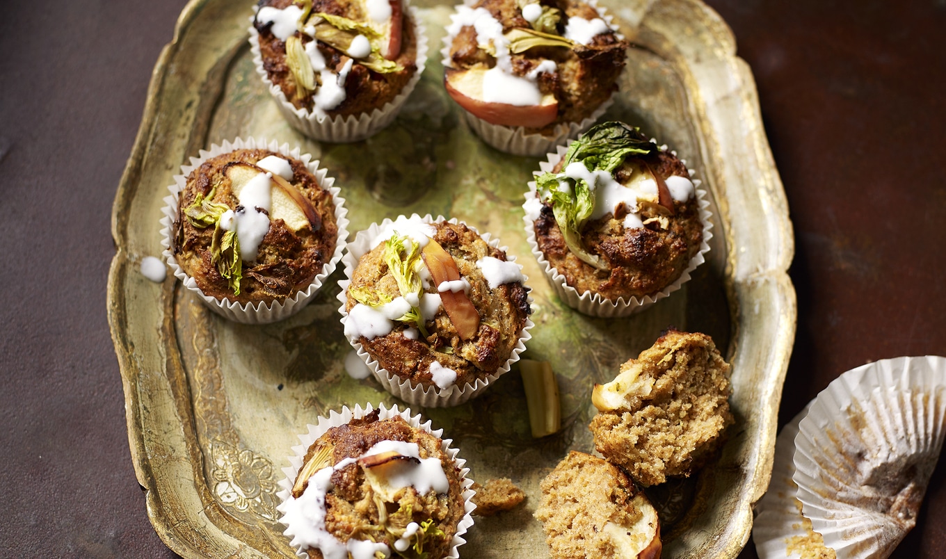 Waldorf Salad in a Vegan Cupcake Dessert