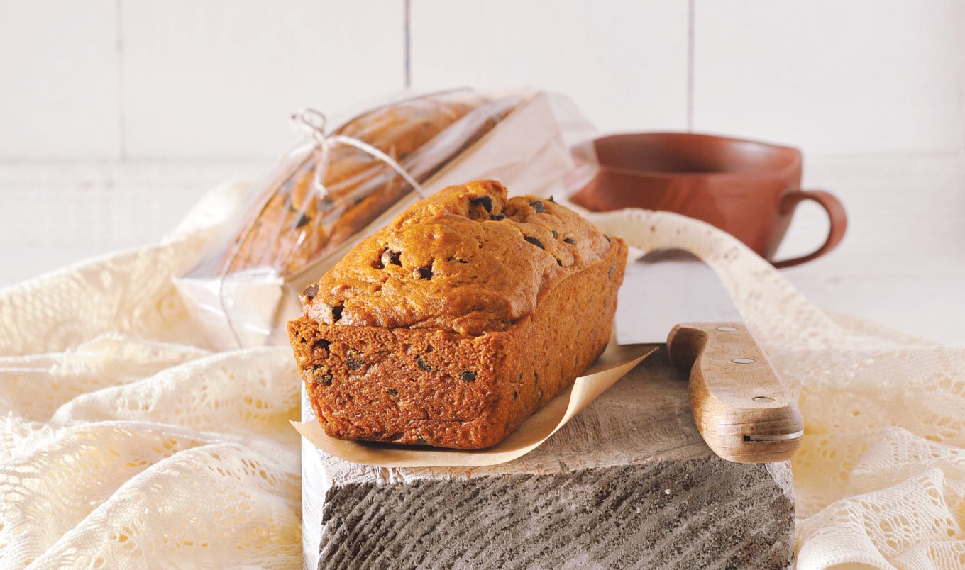 Mini Vegan Pumpkin Chocolate Chip Loaves