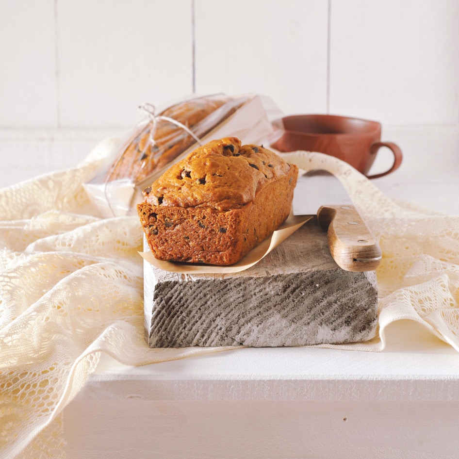 Mini Pumpkin Chocolate Chip Loaf