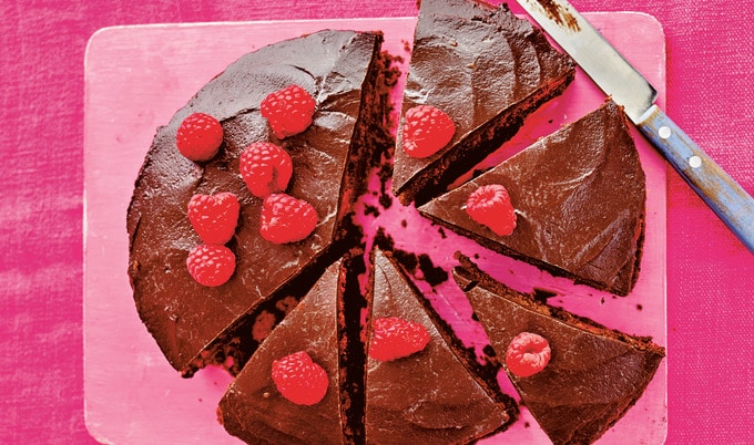 Chocolate-Raspberry Love Cake