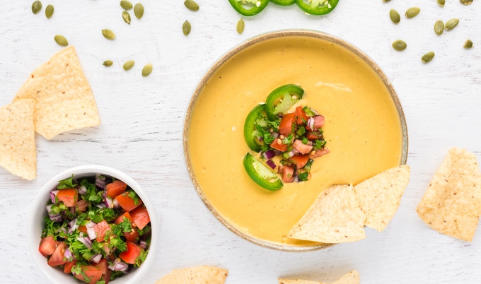 Easy Vegan Veggie Fakeout Queso