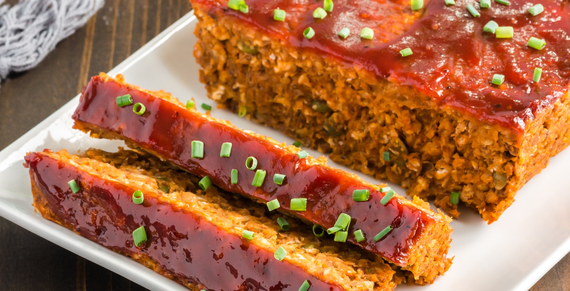Savory Lentil and Sweet Potato Meatloaf