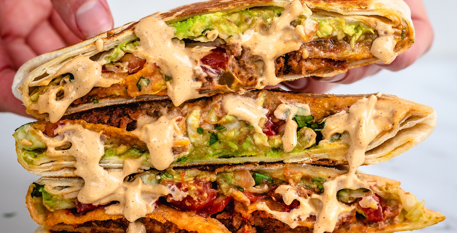 Copycat Crunchwrap Supreme With Gooey Cashew Queso