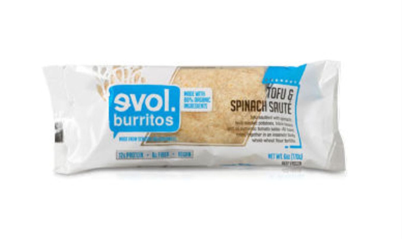 Tofu and Spinach Burrito