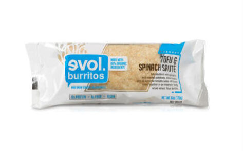 Tofu and Spinach Burrito