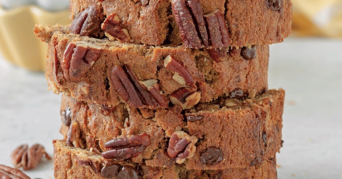 Homemade Banana Bread With Pecans and Chocolate Chips | VegNews