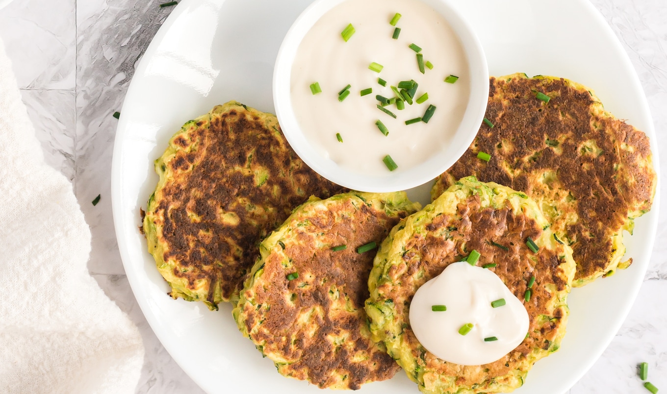 Crispy Gluten-Free Vegan Zucchini Fritters