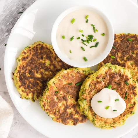 Crispy Gluten-Free Vegan Zucchini Fritters