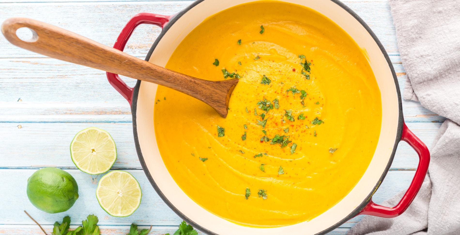 Creamy Curried Carrot and Lentil Soup