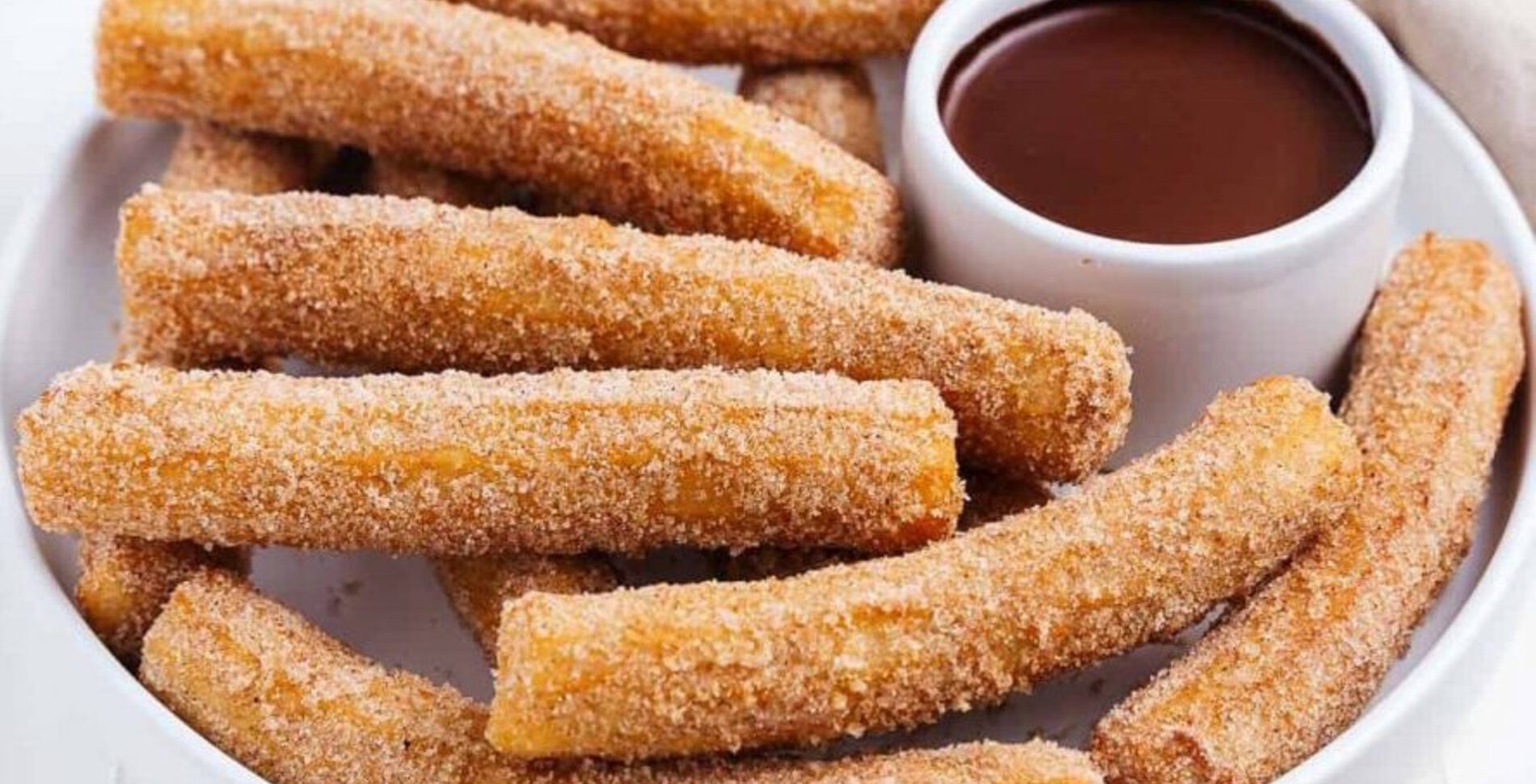 Cinnamon Sugar Churros With Dark Chocolate Sauce