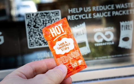 Taco Bell's New Recycling Program Aims to Keep 8.2 Billion Hot Sauce Packets Out of Landfills