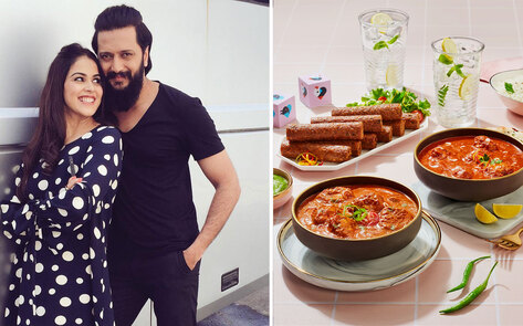 Bollywood Couple Riteish and Genelia Deshmukh Bring Vegan Chicken Kebabs to India