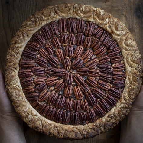 Vegan Sweet Red Bean Pecan Pie 