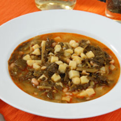 Garbanzo and Cabbage Soup