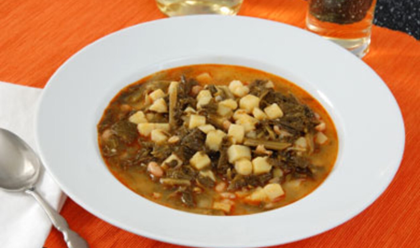 Garbanzo and Cabbage Soup