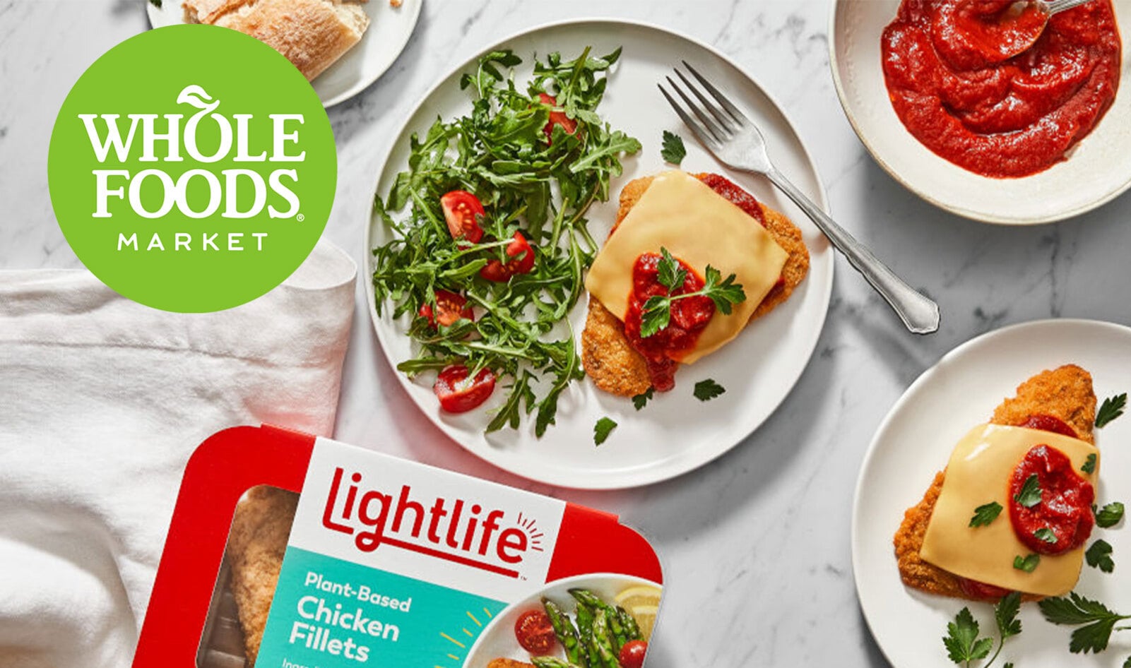 Lightlife Debuts Its Most Realistic Vegan Chicken at 500 Whole Foods Hot Bars