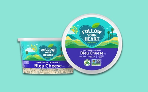 Follow Your Heart Is the First to Launch Vegan Bleu Cheese Crumbles