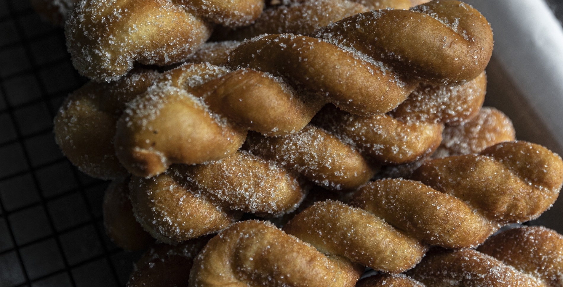 Vegan Korean Kkwabaegi (Twisted Sugar Doughnuts)