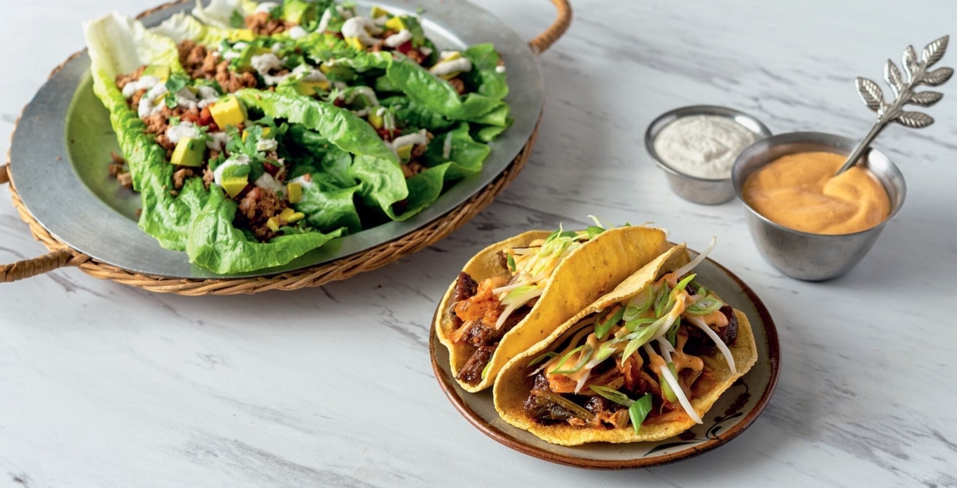 Vegan Yack Attack's Famous Loaded Pecan Meat Tacos