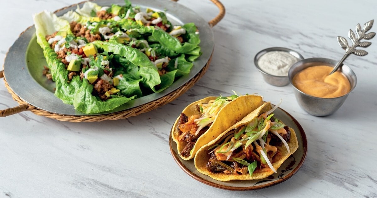 Vegan Yack Attack’s Famous Loaded Pecan Meat Tacos | VegNews