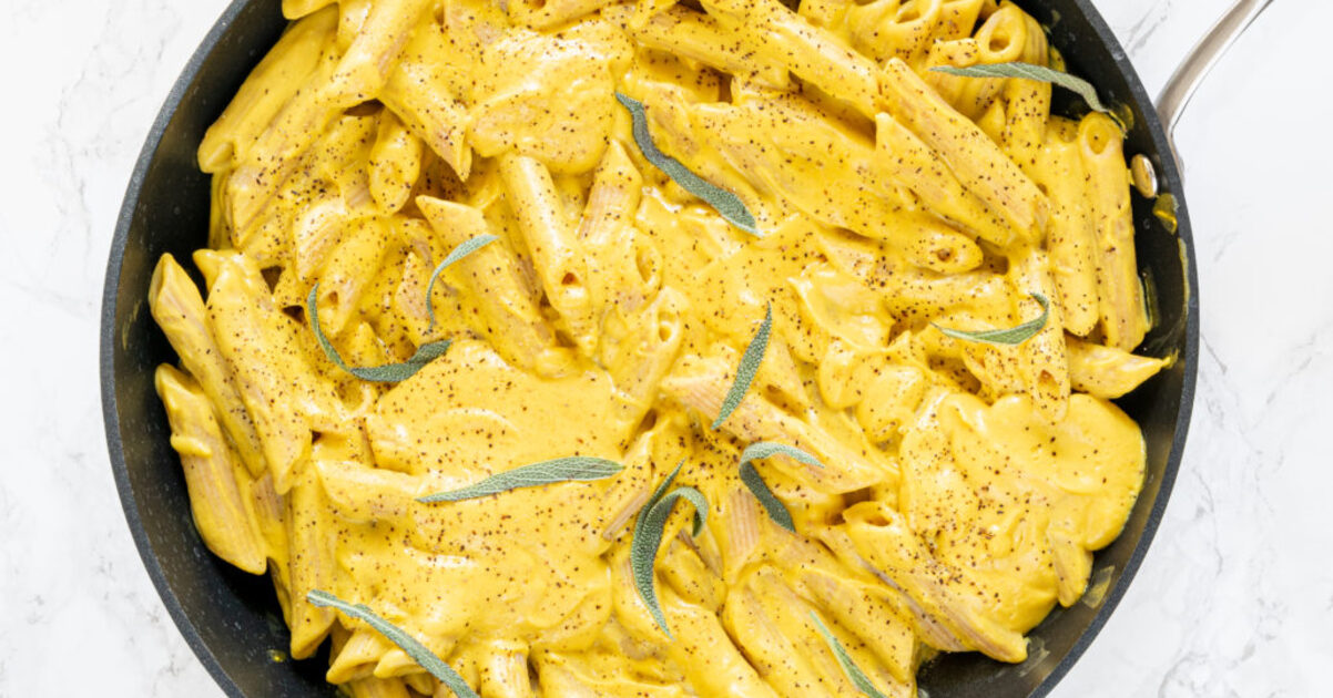 Cashew Cream Pumpkin Pasta | VegNews