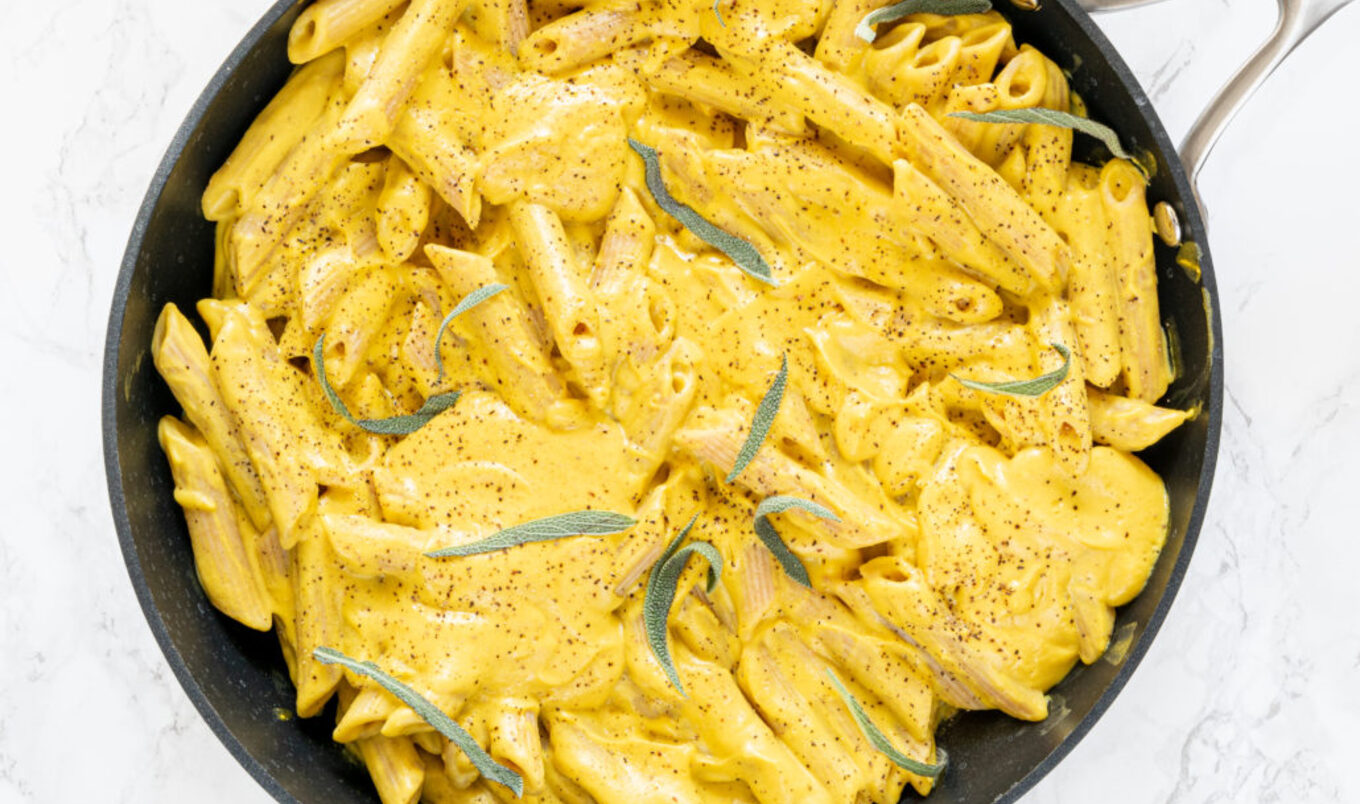 Vegan Cashew Cream Pumpkin Pasta