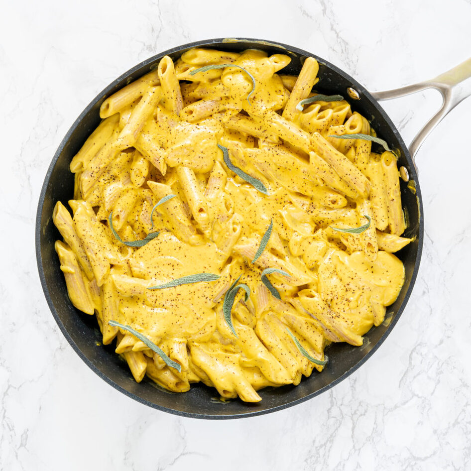 Vegan Cashew Cream Pumpkin Pasta