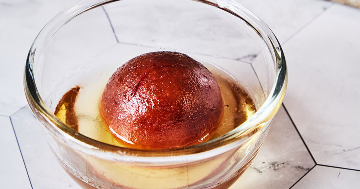 Vegan Indian Gulab Jamun in a Cardamom Rose Syrup | VegNews