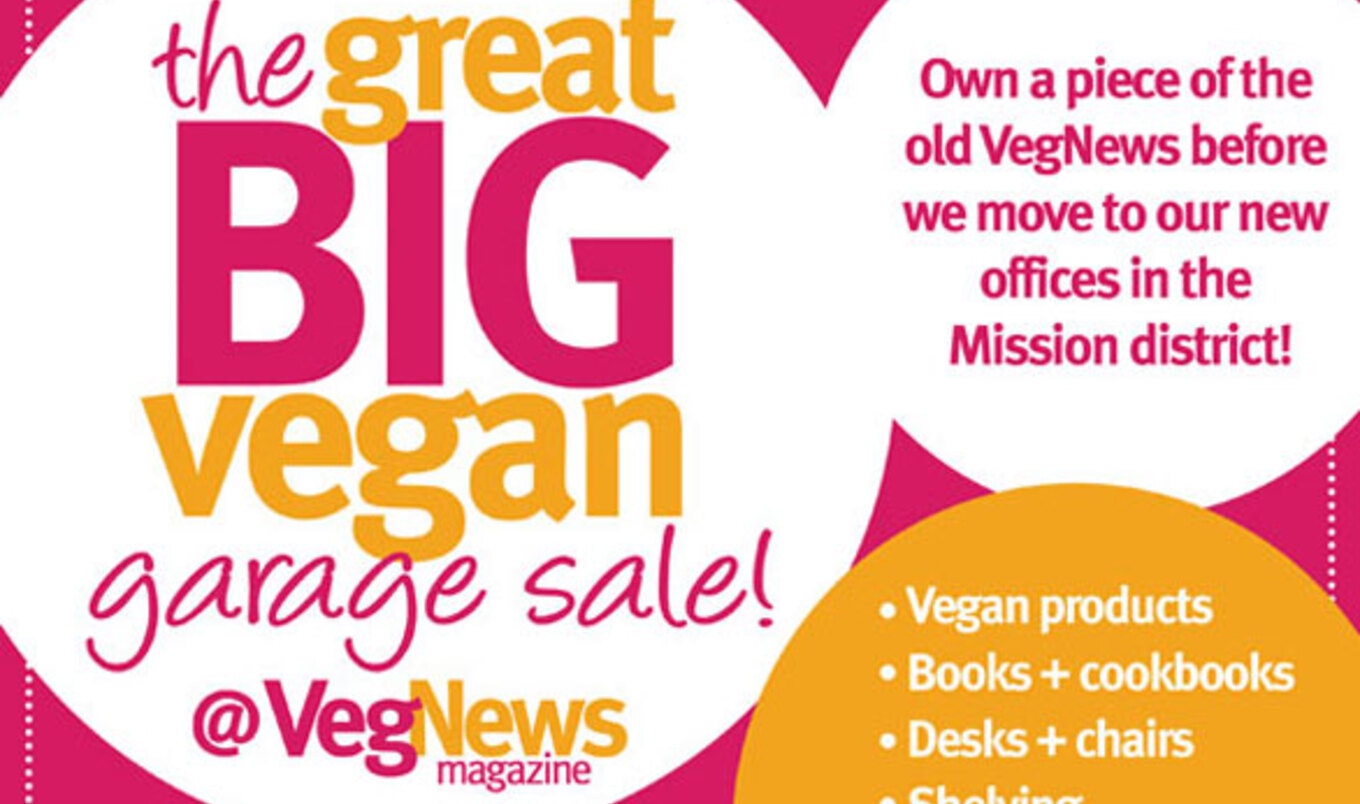 VegNews Great Big Vegan Garage Sale!