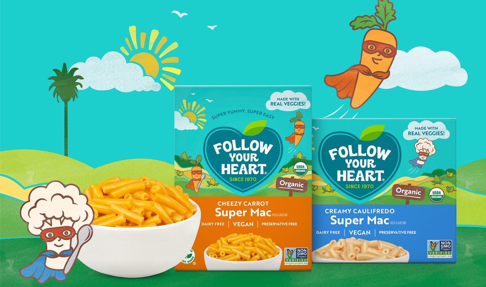 Follow Your Heart Just Launched Its First Vegan Mac and Cheese. And It's Loaded With Veggies.