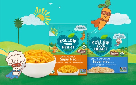 Follow Your Heart Just Launched Its First Vegan Mac and Cheese. And It's Loaded With Veggies.