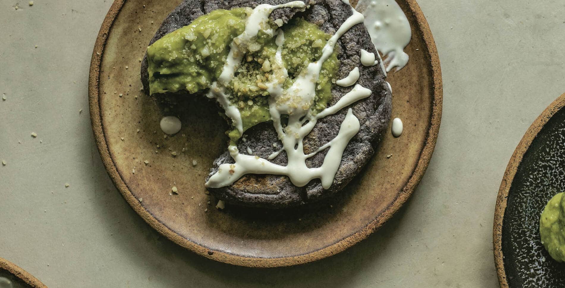Blue Masa Gorditas With Homemade Refried Pinto Beans