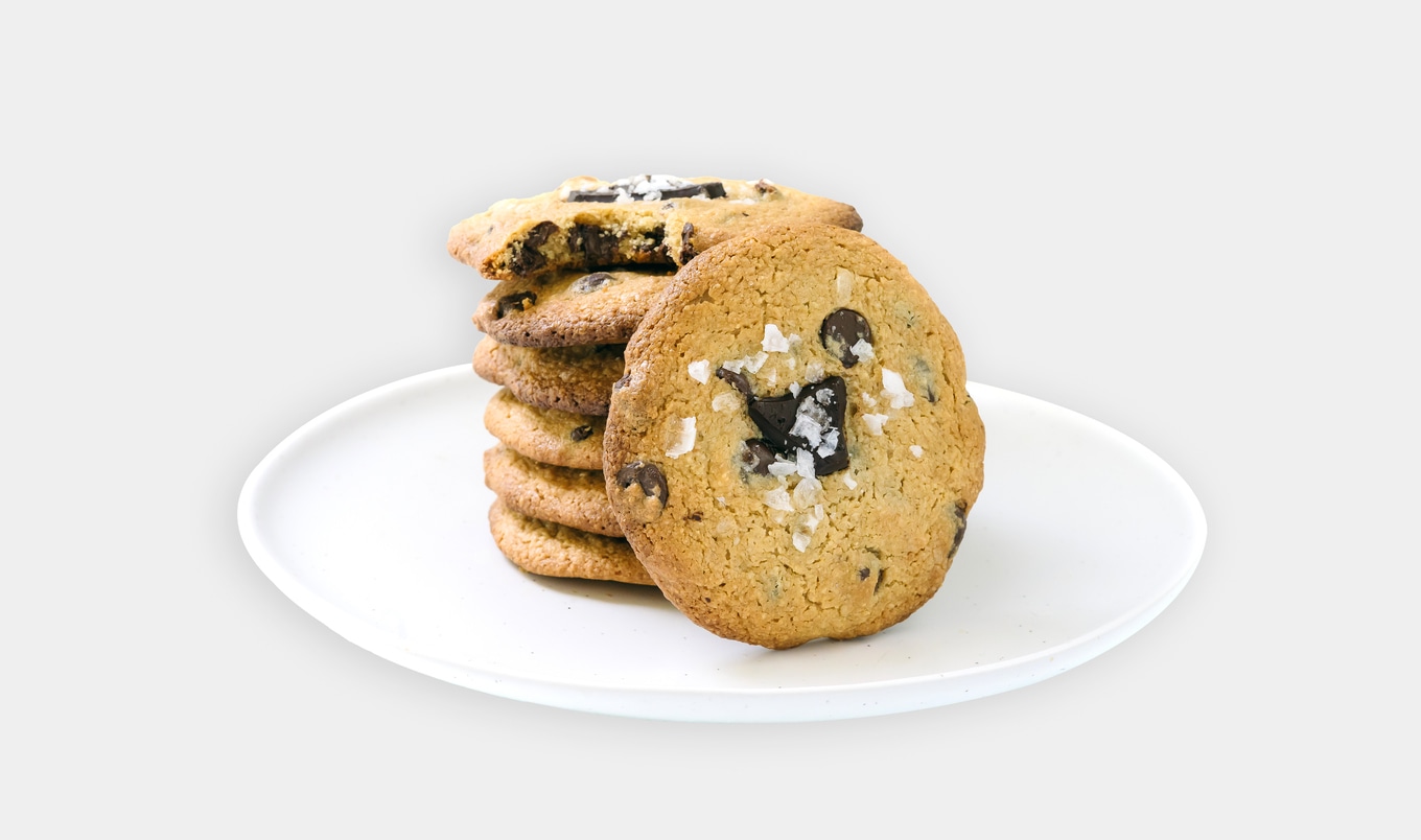 Carleigh Bodrug's Famous Vegan Salted Tahini Chocolate Chip Cookies